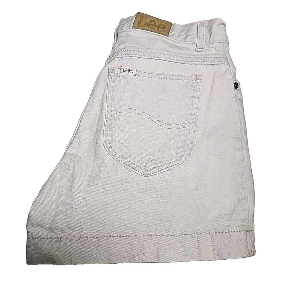 Lee Original‎ Jeans Denim Shorts 100% Cotton Hi Rise Mom Jeans Viintage Sz 26WM